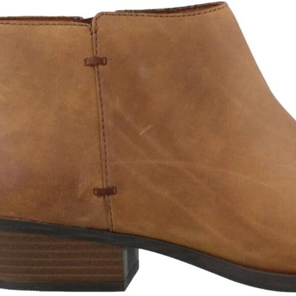 Clarks Tan Leather Ankle Booties - Picture 5 of 7